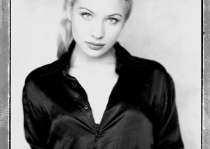 Woman black and white portrait by Pierre Arsenault Photo